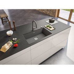 Franke Granit Eviye Tek Gözlü Damlalıksız Bx Maris Mrg 210/110-72 Fragranite Stone Grey