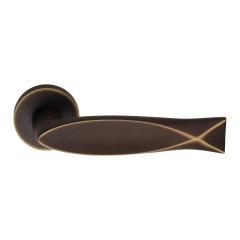 Fish Kapı Kolu Seti  Mat Bronz