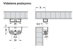 Hafele RV Üst Parça (100 Adet), Nikel