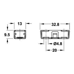 Hafele RV İç Parça (100 Adet), Galvaniz