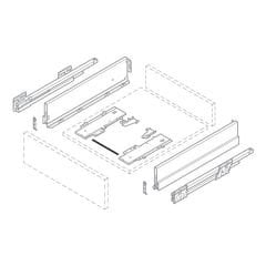 Hafele Matrıx Box P Senk. Çubuğu, 1200Mm