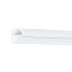 Hafele F01 Yandan Basan D Tipi Kapı Fitili 10mm, Mat Beyaz Renk
