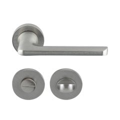 Hafele Kapı Kolu Seti Eloy WC Mat Paslanmaz Çelik