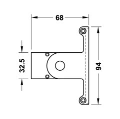 Hafele Panel Aydınlatma,Alü.Güm.14W/ 600mm