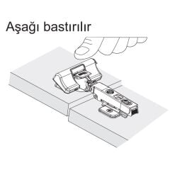 Hafele Metallamat Yavaşlatıcı Klipsli 110°
