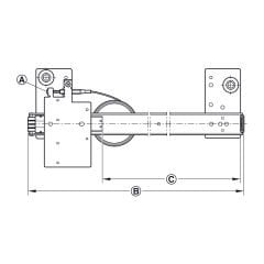 Hafele Slido F-Park71 25B 600 mm Ray Seti