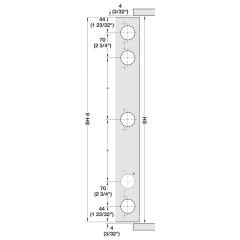 Hafele Slido F-Park71 25B 600 mm Ray Seti