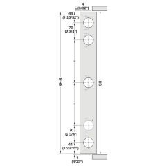 Hafele Slido F-Park71 25B 600 mm Ray Seti