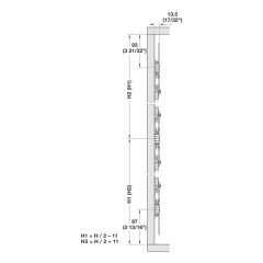 Hafele Slido F-Park71 25B 600 mm Ray Seti
