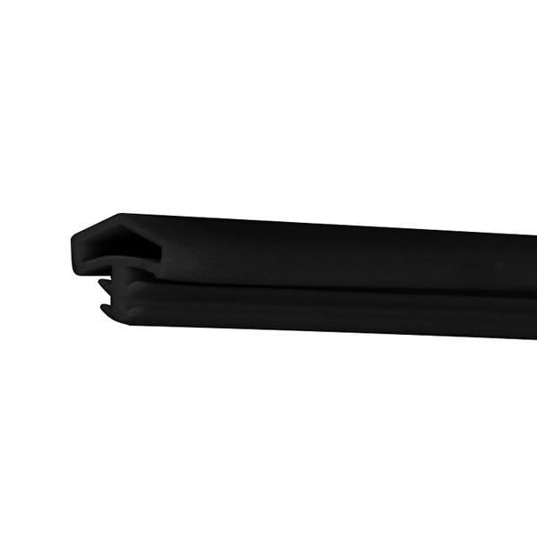 Hafele F05 Ortadan Basan Çatı Tipi Kapı Fitili 12mm, Mat Siyah Renk (100 Metre)