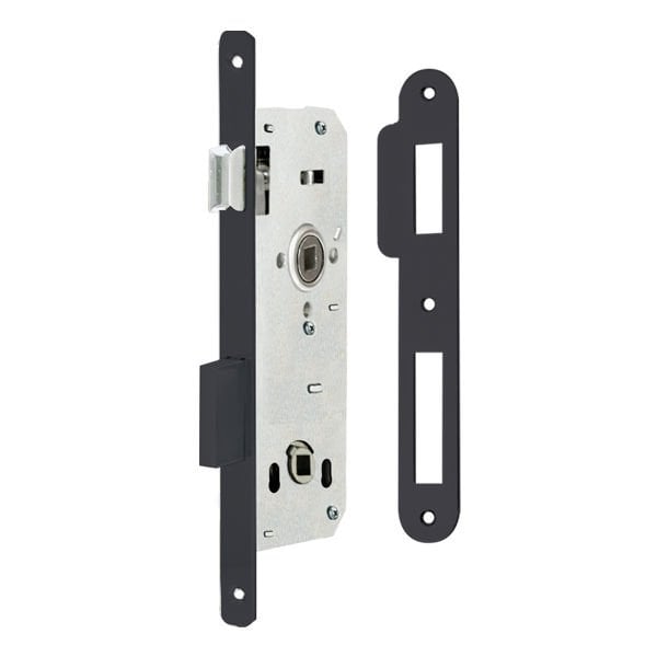 Hafele H40.04 Gömme Kilit Banyo Tipi (WC) Mat Siyah 40/23Mm