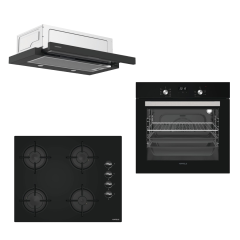 Hafele Üçlü Ankastre Set Dark