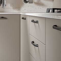Hafele Mobilya Kulpu Split 160mm Antrasit