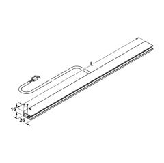Hafele Cam Raf Ayd.Prof.Alü.Mat2x10W/560mm
