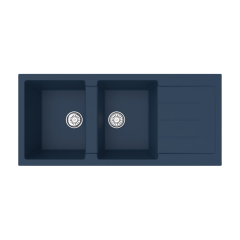 Vantole Granit Eviye 2 Göz Damlalıklı Antrasit