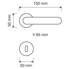 Aria Kapı Kolu Seti Parlak Krom Oda