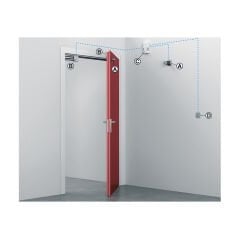 Hafele Entegre Serbest Bırakma Butonlu Manyetik Kapı Tutucu