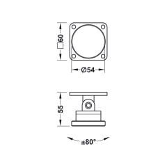 Hafele Serbest Bırakma Butonu Olmayan Manyetik Kapı Tutucu