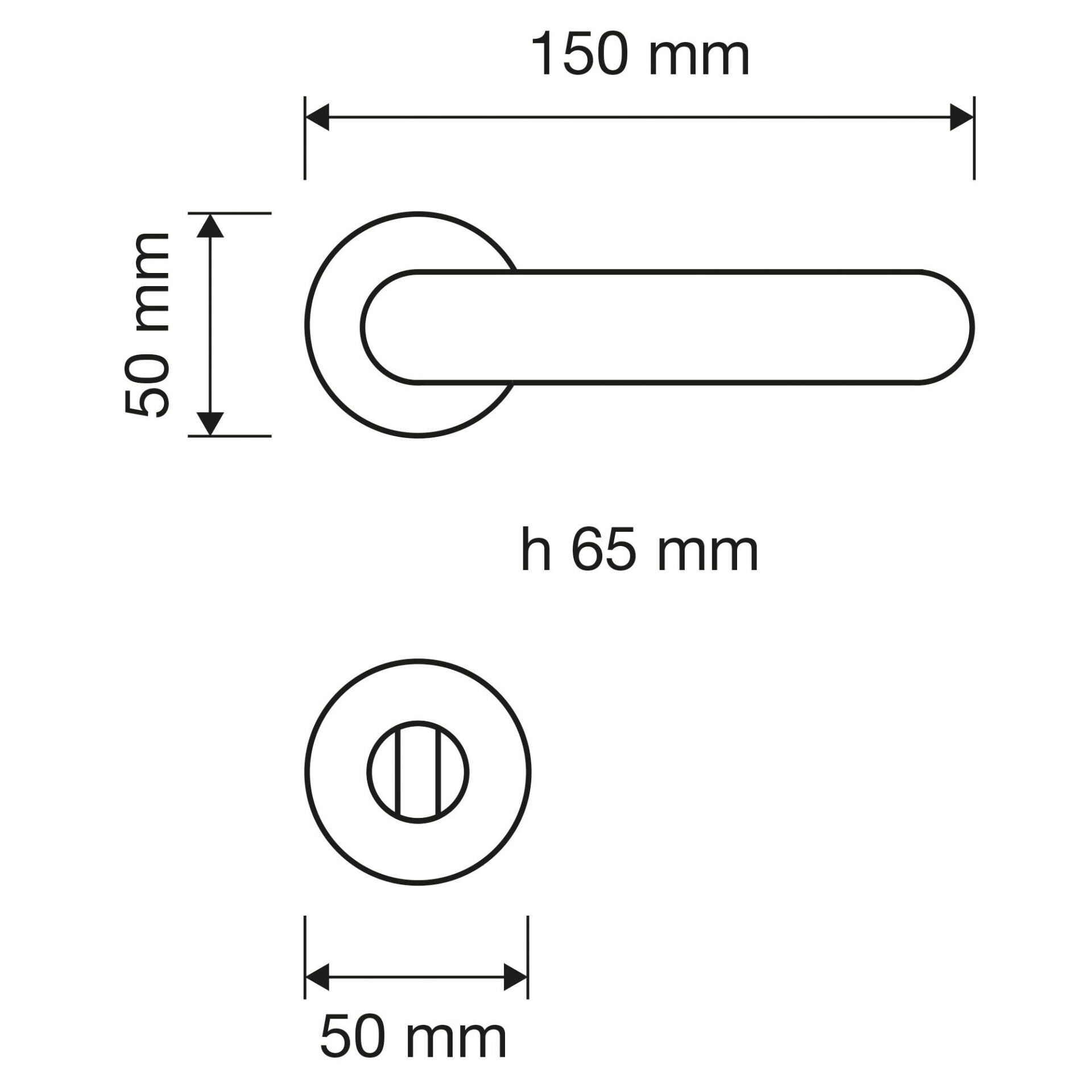 Aria Kapı Kolu Seti Parlak Pirinç WC