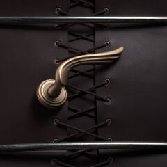 Aria Kapı Kolu Seti Parlak Pirinç WC