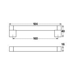 Hafele Mobilya Kulpu July 160mm Paslanmaz Çelik