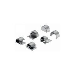 Hafele Yan Kapak Seti 5x3 Plastik Gümüş Renkli