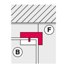 Hafele Üst-Yan Panel Cam Kasa Parça Paslanmaz Çelik Mat