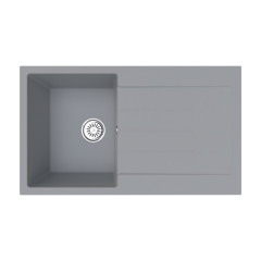 Vantole Granit Eviye Tek Göz Damlalıklı Gri