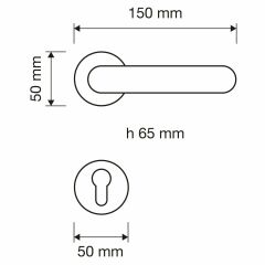 Aria Kapı Kolu Seti Patine Mat Barelli(Yale)