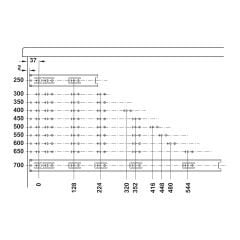 Hafele BALL43 Bilyalı Ray Tam Açılım 43/550mm
