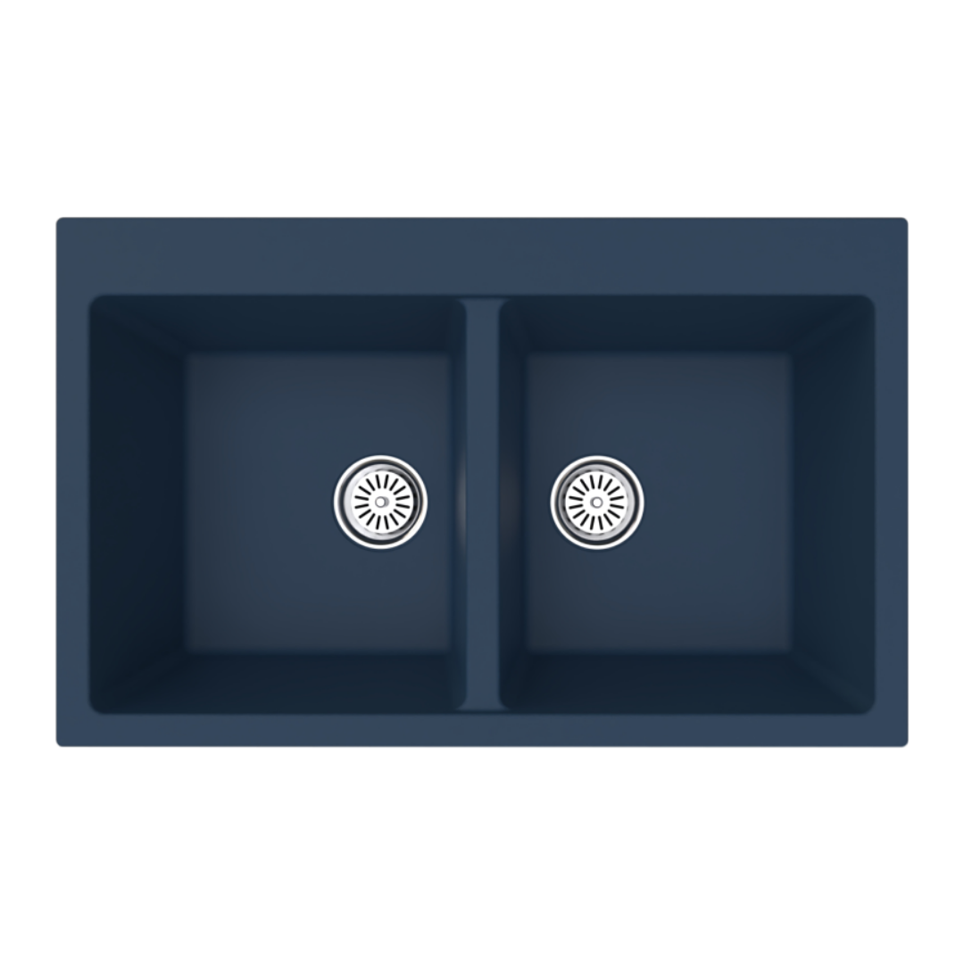 Vantole Granit Eviye Çift Hazneli Antrasit