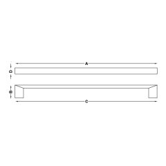 Hafele Slark 320mm Kulp, Parlak Altın Renk