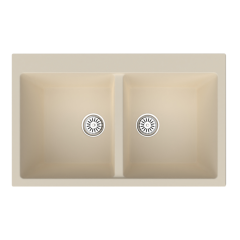 Vantole Granit Eviye Çift Hazneli Bej