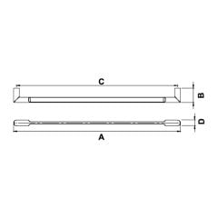 Hafele Mobilya Kulpu Pose 320mm Paslanmaz Çelik