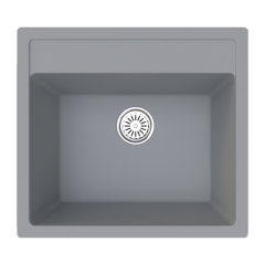 Vantole Granit Eviye Tek Hazneli Gri