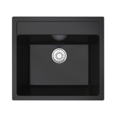 Vantole Granit Eviye Tek Hazneli Siyah