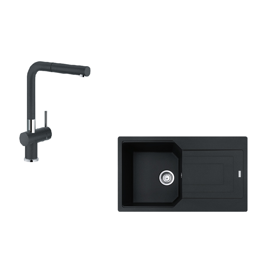 Franke Granit Eviye ve Batarya Kampanyası UBG 611-86 Nero