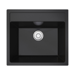 Vantole Granit Eviye Tek Hazneli 540x440mm Siyah