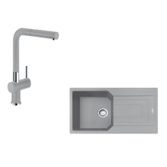 Franke Granit Eviye ve Batarya Kampanyası UBG 611-86 Stone Grey