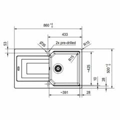 Franke Granit Eviye ve Batarya Kampanyası UBG 611-86 Stone Grey