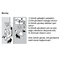 Hafele Symo Gömme Kanca Dilli Sağ Kilit 22mm