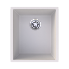 Vantole Granit Eviye 440x380mm Tek Gözlü Beyaz