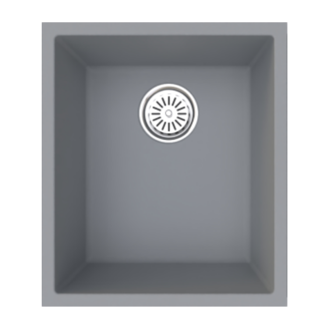 Vantole Granit Eviye 440x380mm Tek Gözlü Gri