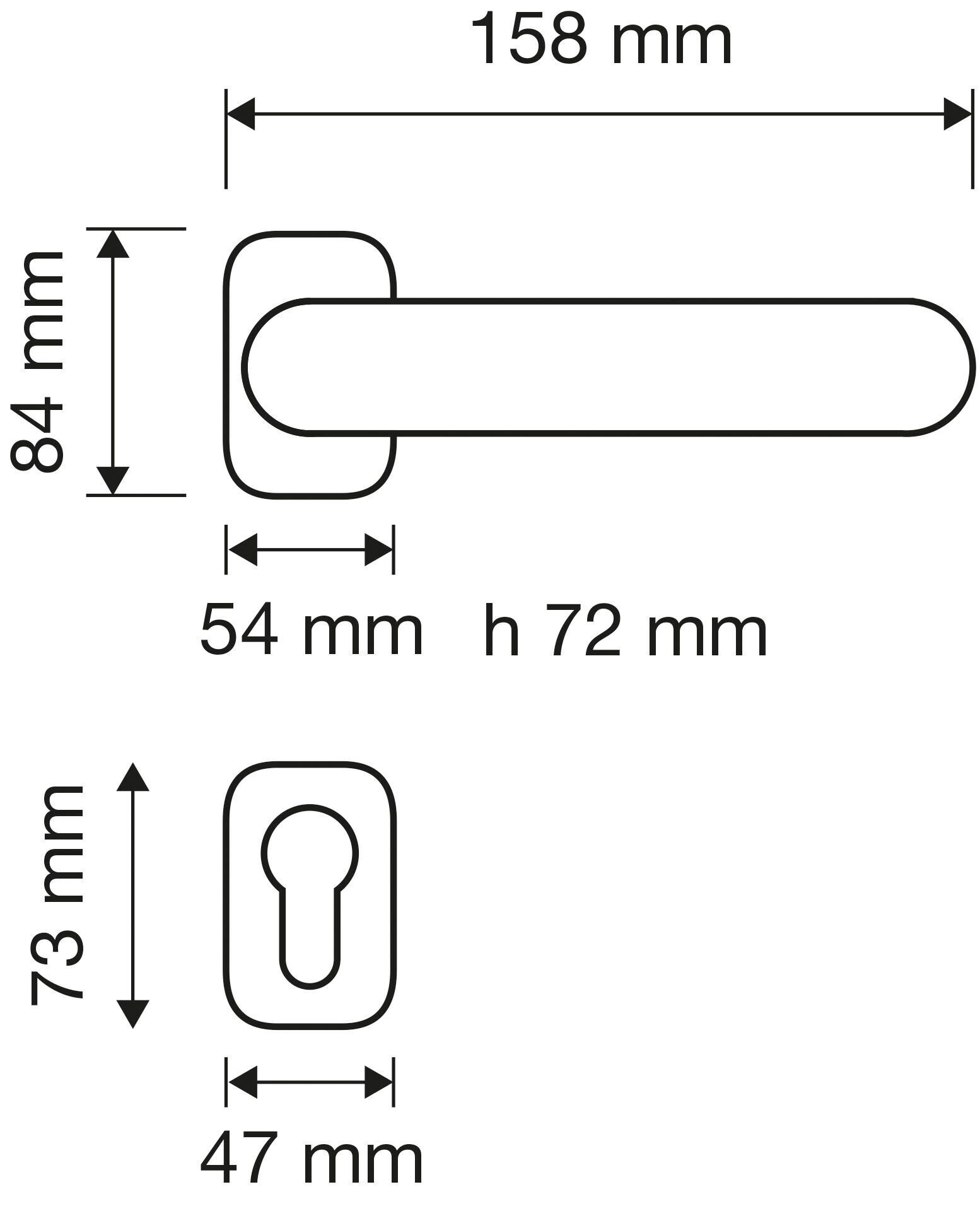 Arcadia Kapı Kolu Patine Mat Barelli(Yale)