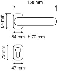 Arcadia Kapı Kolu Patine Mat Barelli(Yale)