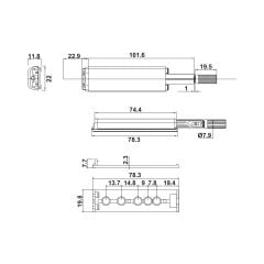 Hafele VIGO Plastik Uçlu Nikel Kaplama Bas-aç Mekanizma
