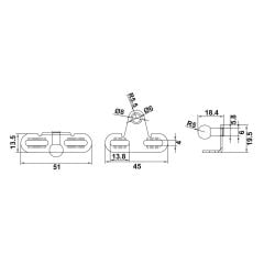 Hafele RUNA DROP 100N, Antrasit Gazlı Piston