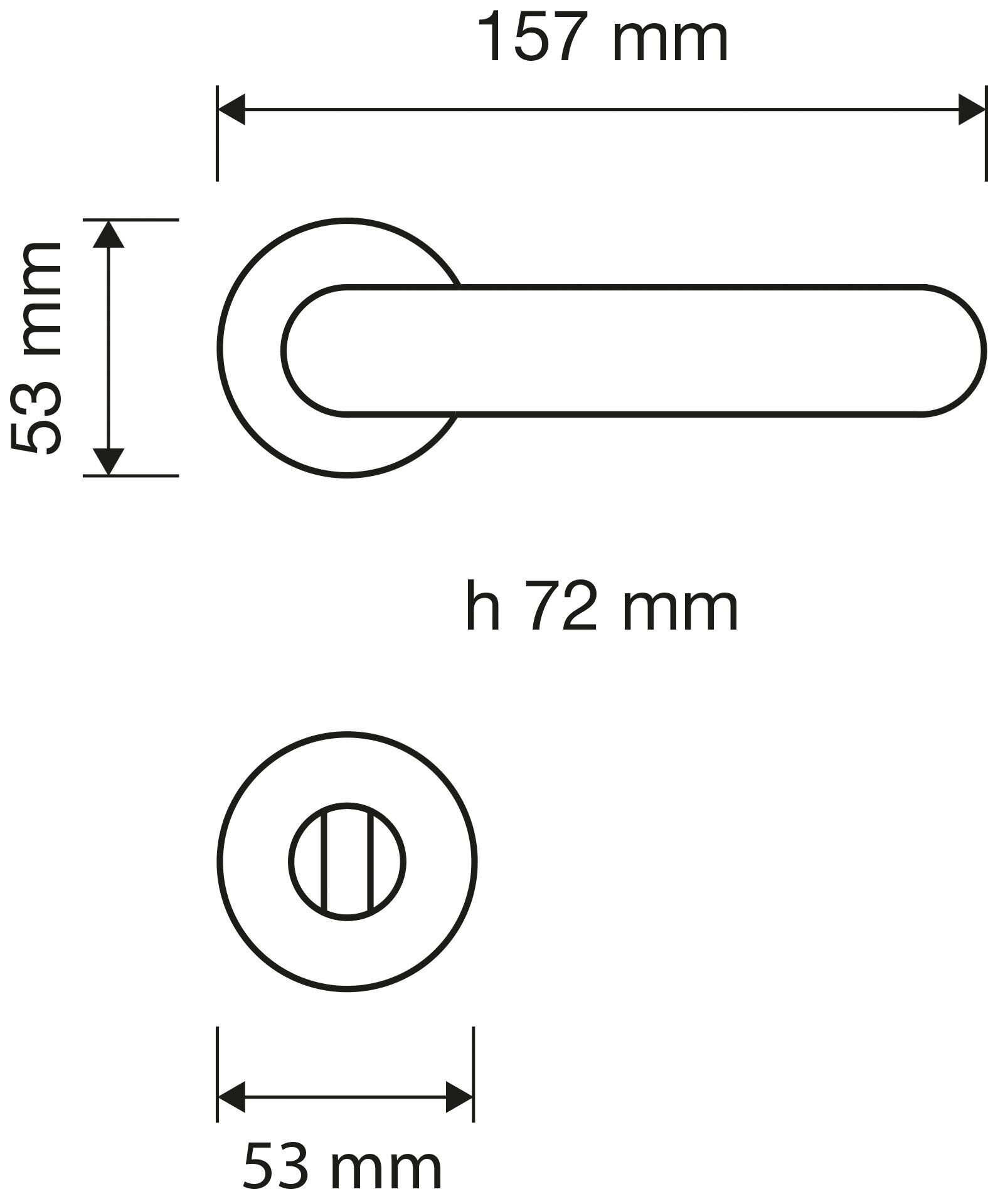 Arcadia Kapı Kolu Patine Mat WC