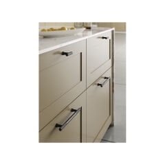 Hafele TRONA Mat Siyah Renk 160 mm Akslı Mobilya Kulp