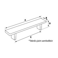 Hafele Mobilya Kulpu Tach Hand 96mm Antik Gümüş